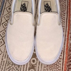 Gently worn light yellow vans size 8.5